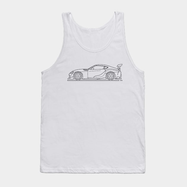 Blue Super Car B Tank Top by garistipis